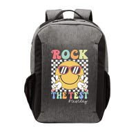 Test Day Rock The Test Motivational Teacher Testing Day  Vector Backpack