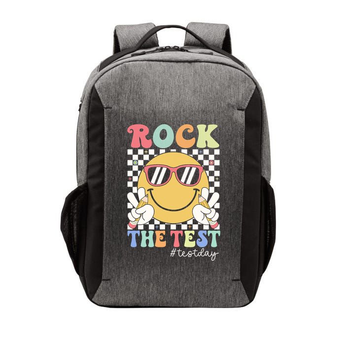 Test Day Rock The Test Motivational Teacher Testing Day  Vector Backpack