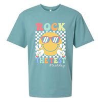 Test Day Rock The Test Motivational Teacher Testing Day  Sueded Cloud Jersey T-Shirt