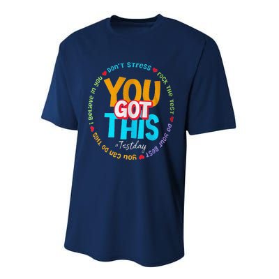 Test Day Rock The Test Teacher Te Day You Got This Performance Sprint T-Shirt