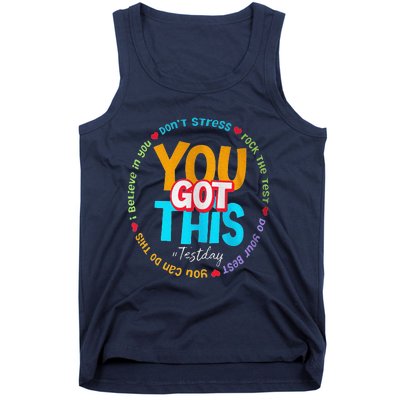 Test Day Rock The Test Teacher Te Day You Got This Tank Top