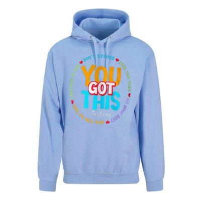 Test Day Rock The Test Teacher Te Day You Got This Unisex Surf Hoodie