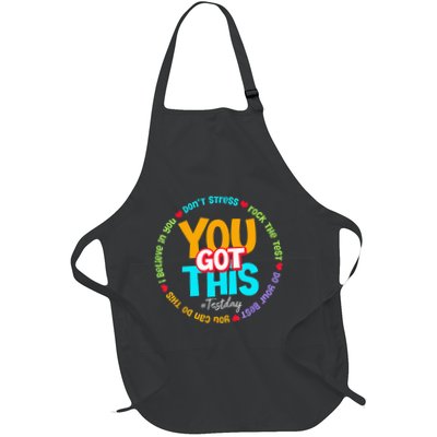 Test Day Rock The Test Teacher Testing Day You Got This Full-Length Apron With Pockets