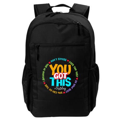 Test Day Rock The Test Teacher Testing Day You Got This Daily Commute Backpack