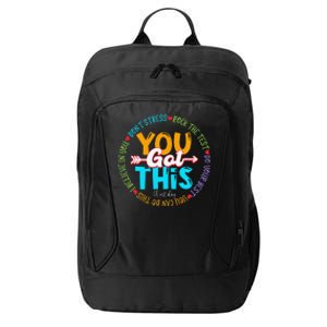 Test Day Rock The Test Teacher Testing Day You Got This City Backpack