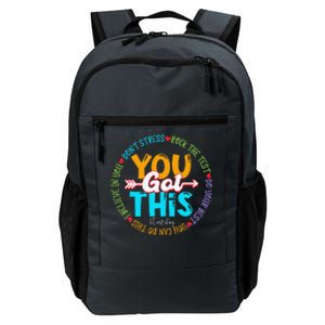 Test Day Rock The Test Teacher Testing Day You Got This Daily Commute Backpack