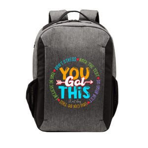 Test Day Rock The Test Teacher Testing Day You Got This Vector Backpack