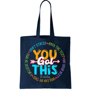 Test Day Rock The Test Teacher Testing Day You Got This Tote Bag