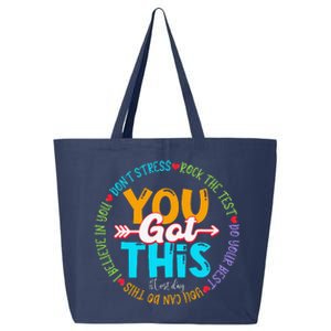 Test Day Rock The Test Teacher Testing Day You Got This 25L Jumbo Tote