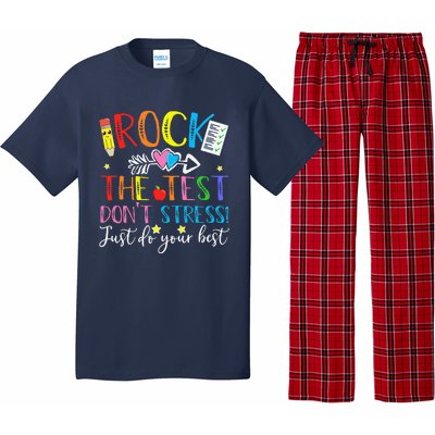 Test Day Rock The Test Teacher Testing Day Pajama Set