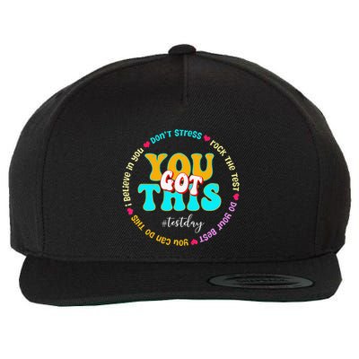 Test Day Rock The Test Teacher Testing Day You Got This Wool Snapback Cap