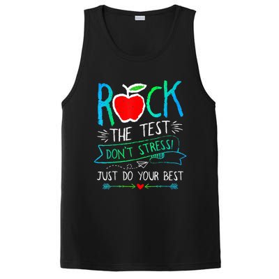 Test Day Rock The Test Teacher Testing Day Rainbow Teacher PosiCharge Competitor Tank