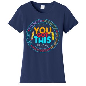 Test Day Rock The Test Teacher Testing Day You Got This Women's T-Shirt