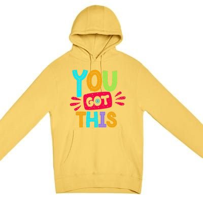 Test Day Rock The Test Teacher Testing Day You Got This Premium Pullover Hoodie