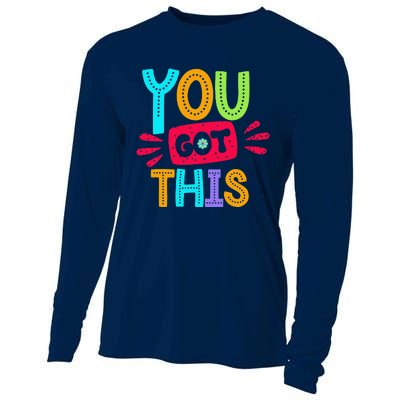 Test Day Rock The Test Teacher Testing Day You Got This Cooling Performance Long Sleeve Crew