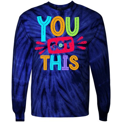 Test Day Rock The Test Teacher Testing Day You Got This Tie-Dye Long Sleeve Shirt