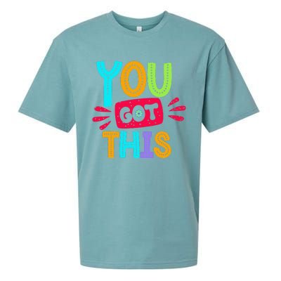 Test Day Rock The Test Teacher Testing Day You Got This Sueded Cloud Jersey T-Shirt