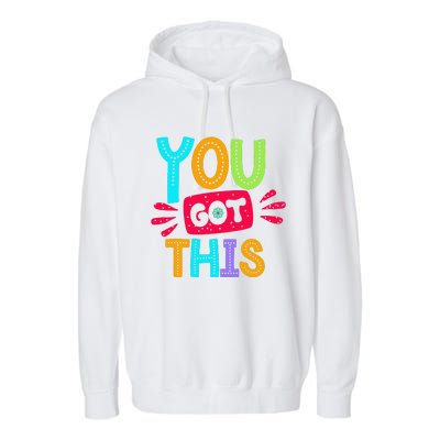 Test Day Rock The Test Teacher Testing Day You Got This Garment-Dyed Fleece Hoodie