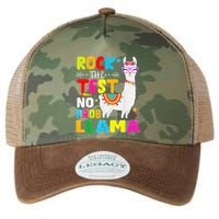 Testing Day Rock The Test Teaching No Prob Llama Teacher Legacy Tie Dye Trucker Hat