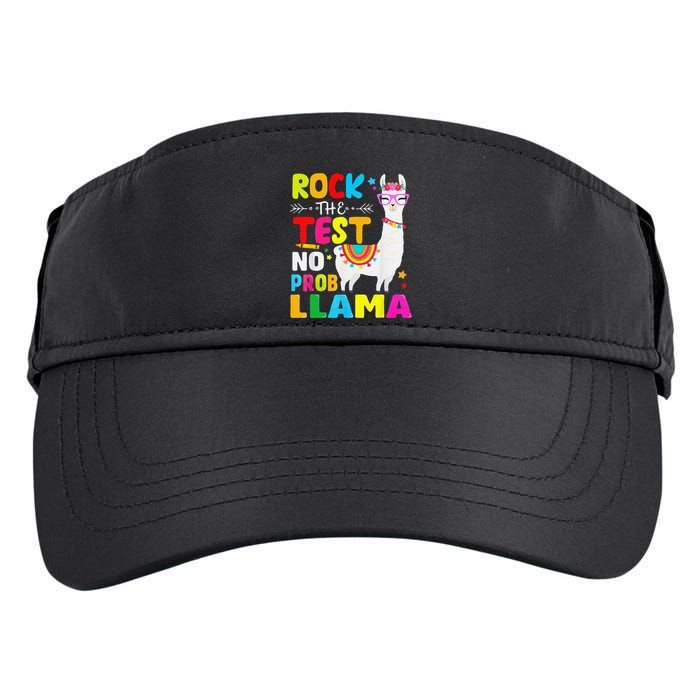 Testing Day Rock The Test Teaching No Prob Llama Teacher Adult Drive Performance Visor