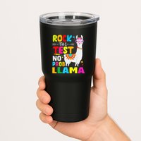 Testing Day Rock The Test Teaching No Prob Llama Teacher Tumbler