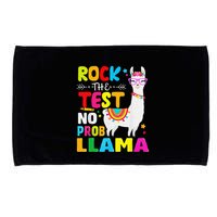 Testing Day Rock The Test Teaching No Prob Llama Teacher Microfiber Hand Towel