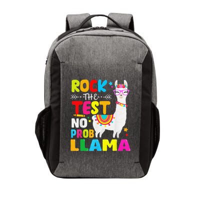 Testing Day Rock The Test Teaching No Prob Llama Teacher Vector Backpack
