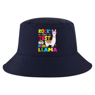 Testing Day Rock The Test Teaching No Prob Llama Teacher Cool Comfort Performance Bucket Hat