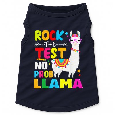 Testing Day Rock The Test Teaching No Prob Llama Teacher Doggie Tank