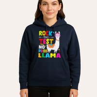 Testing Day Rock The Test Teaching No Prob Llama Teacher Hoodie