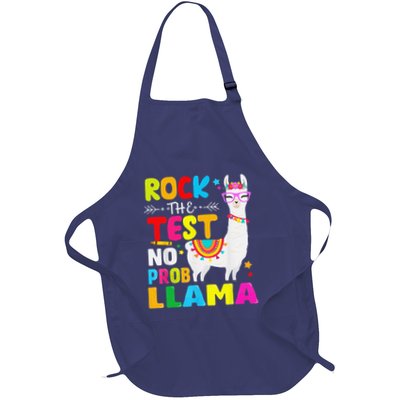 Testing Day Rock The Test Teaching No Prob Llama Teacher Apron
