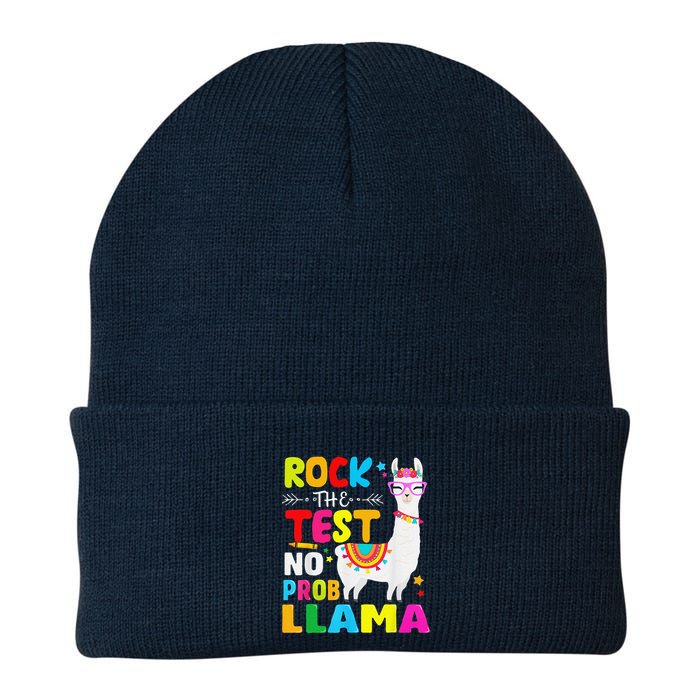 Testing Day Rock The Test Teaching No Prob Llama Teacher Beanie