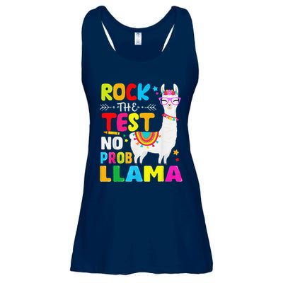 Testing Day Rock The Test Teaching No Prob Llama Teacher Ladies Essential Flowy Tank