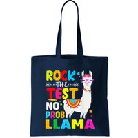 Testing Day Rock The Test Teaching No Prob Llama Teacher Bag