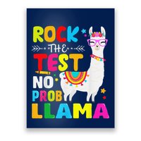 Testing Day Rock The Test Teaching No Prob Llama Teacher Poster