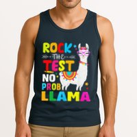 Testing Day Rock The Test Teaching No Prob Llama Teacher Tank Top