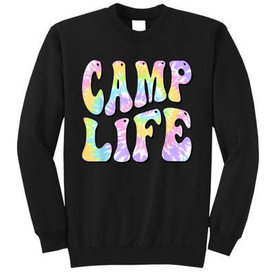 Tie Die Retro Camping Summer For Girl Summer Camp Life Gift Sweatshirt