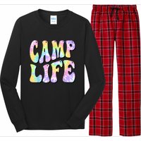 Tie Die Retro Camping Summer For Girl Summer Camp Life Gift Long Sleeve Pajama Set