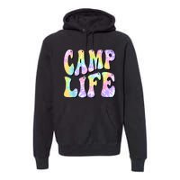 Tie Die Retro Camping Summer For Girl Summer Camp Life Gift Premium Hoodie