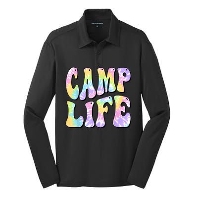 Tie Die Retro Camping Summer For Girl Summer Camp Life Gift Silk Touch Performance Long Sleeve Polo