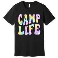 Tie Die Retro Camping Summer For Girl Summer Camp Life Gift Premium T-Shirt