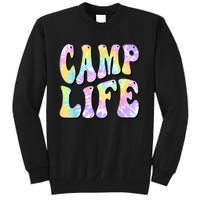 Tie Die Retro Camping Summer For Girl Summer Camp Life Gift Tall Sweatshirt