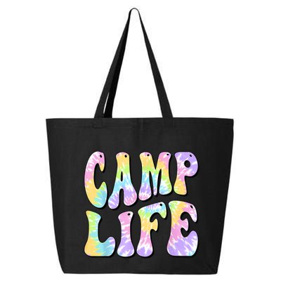 Tie Die Retro Camping Summer For Girl Summer Camp Life Gift 25L Jumbo Tote