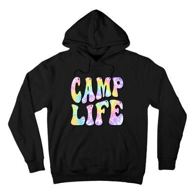 Tie Die Retro Camping Summer For Girl Summer Camp Life Gift Tall Hoodie