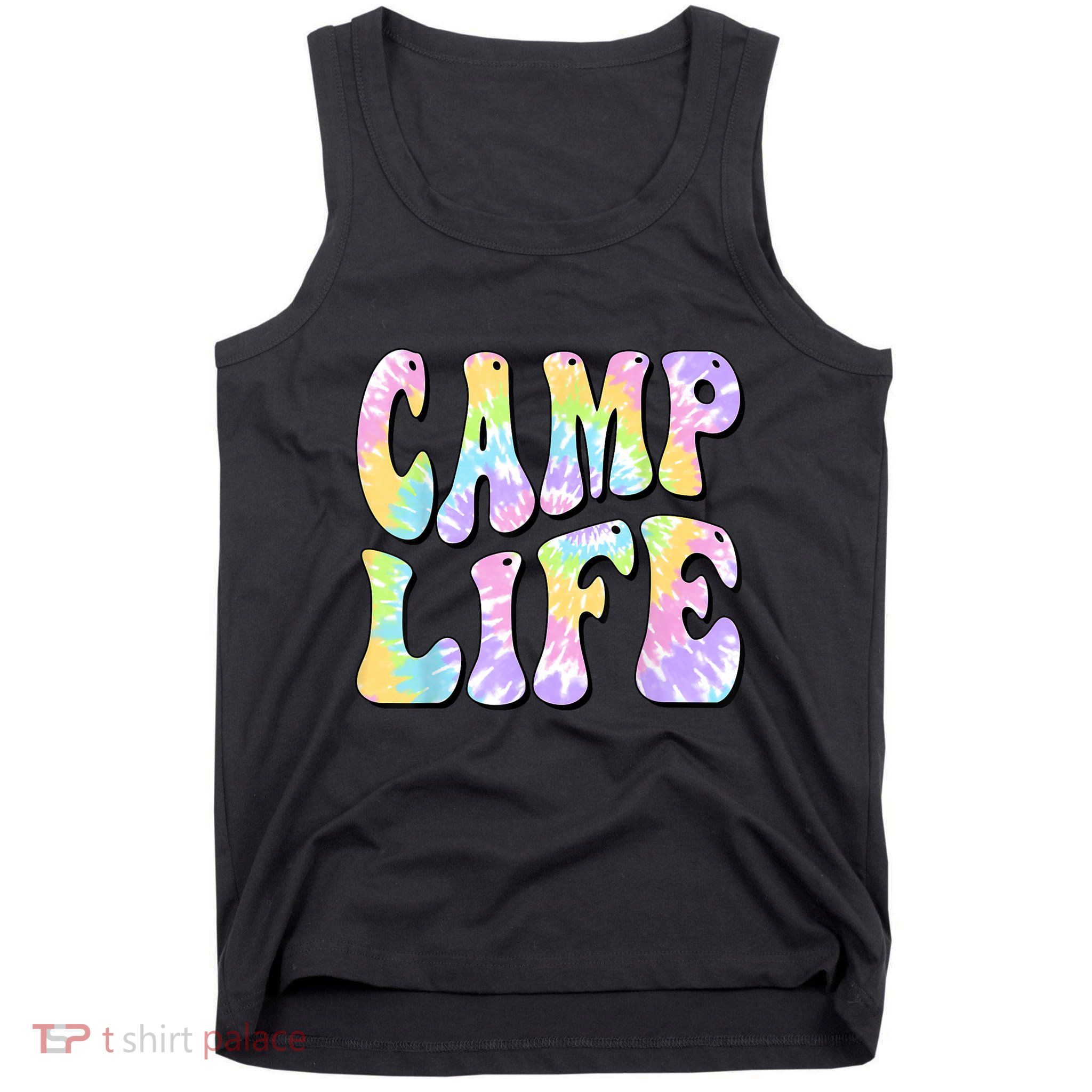 Tie Die Retro Camping Summer For Girl Summer Camp Life Gift Tank Top