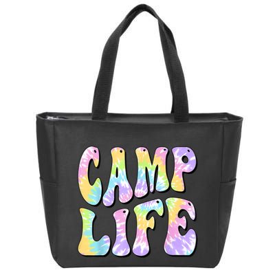 Tie Die Retro Camping Summer For Girl Summer Camp Life Gift Zip Tote Bag