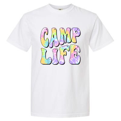 Tie Die Retro Camping Summer For Girl Summer Camp Life Gift Garment-Dyed Heavyweight T-Shirt