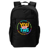 Test Day Rock The Test Testing Day You Got This  Backpack
