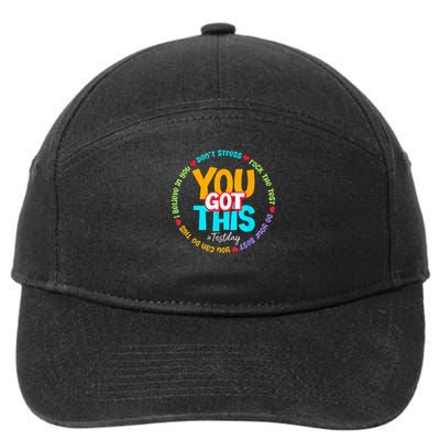Test Day Rock The Test Testing Day You Got This  7-Panel Snapback Hat