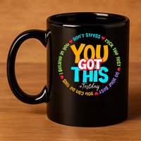 Test Day Rock The Test Testing Day You Got This  11oz C Handle Ceramic Mug